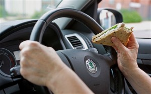 Eating and driving is a dangerous driving offence